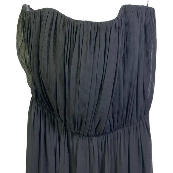 ALICE + OLIVIA NWT Strapless Sheer Overlay Maxi Cut Out Back Formal Dress - Picture 2 of 16